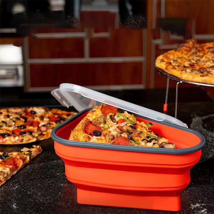 Collapsible Pizza Storage in use