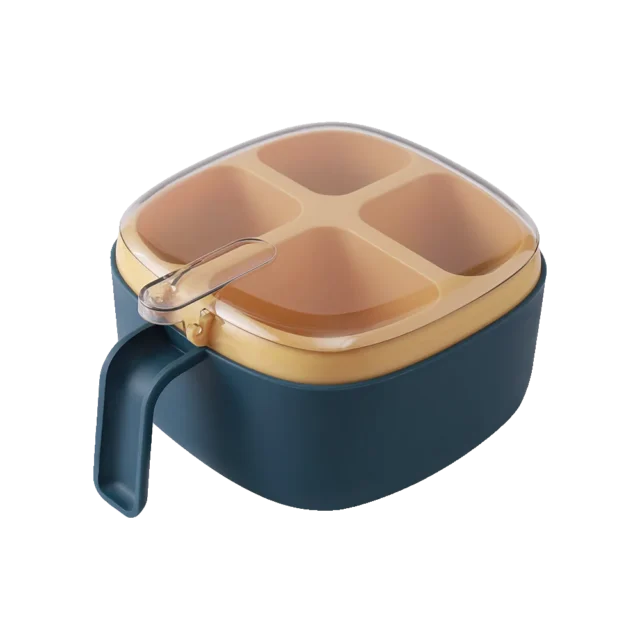 Four-Compartment Seasoning Box