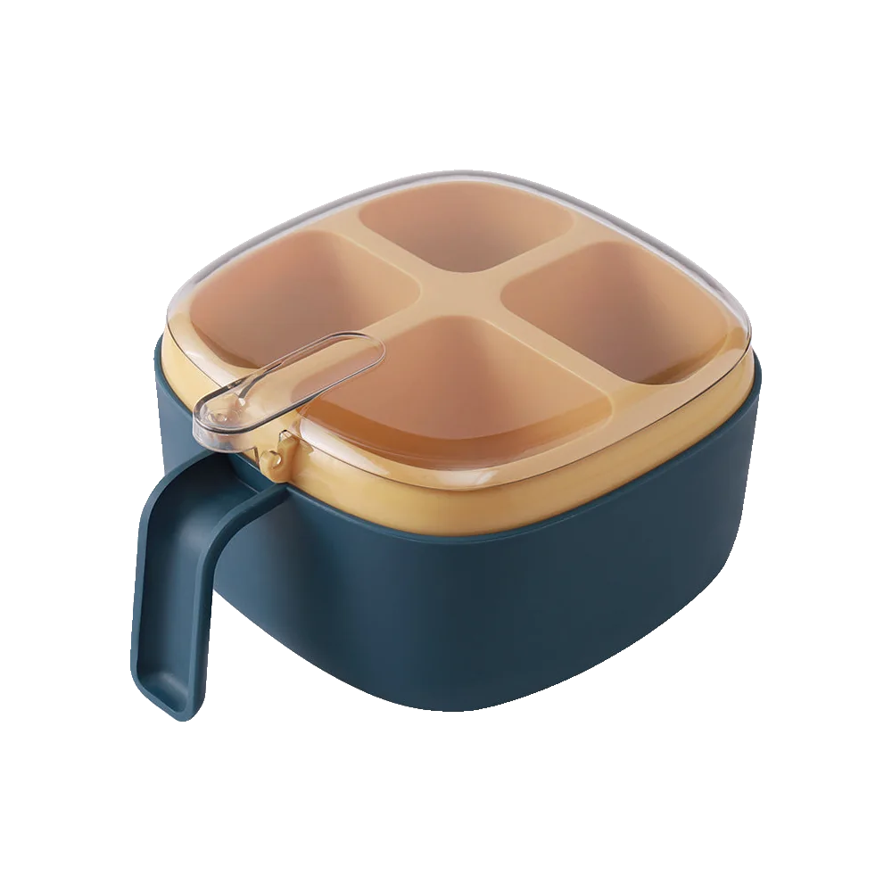 Four-Compartment Seasoning Box