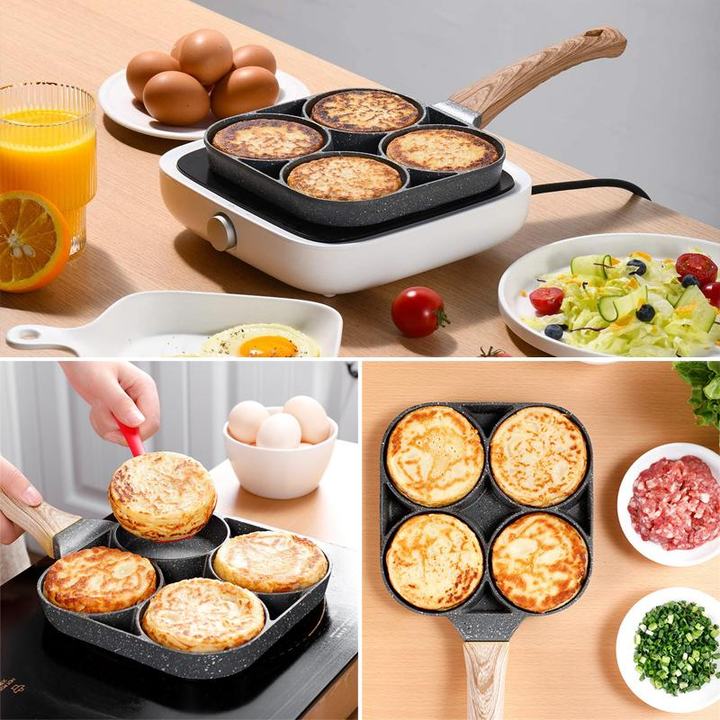 Four-Cup Frying Pan in use