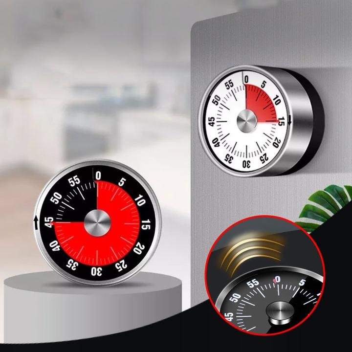 Mechanical Kitchen Timer in use