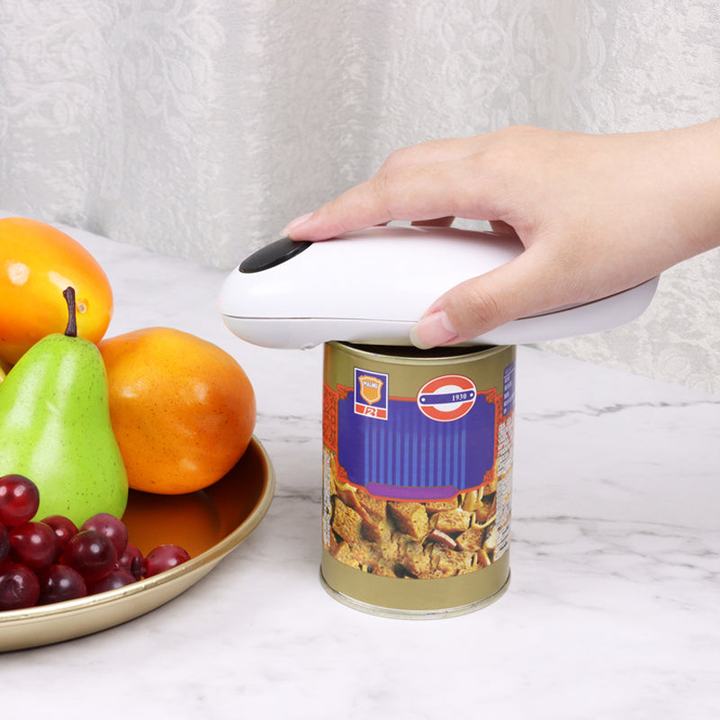 One-Touch Can Opener in use