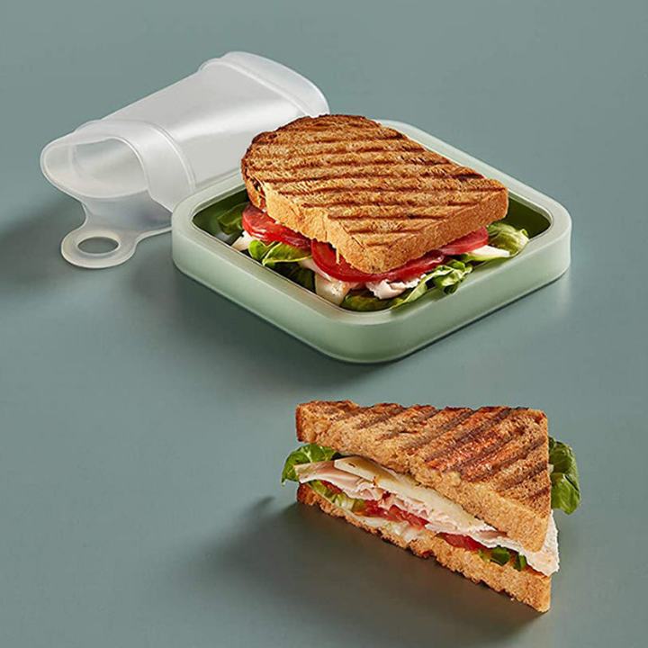 Silicone Toast Box in use