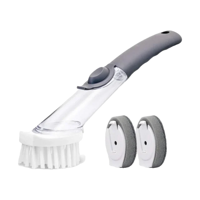 Soap-Dispensing Dish Brush