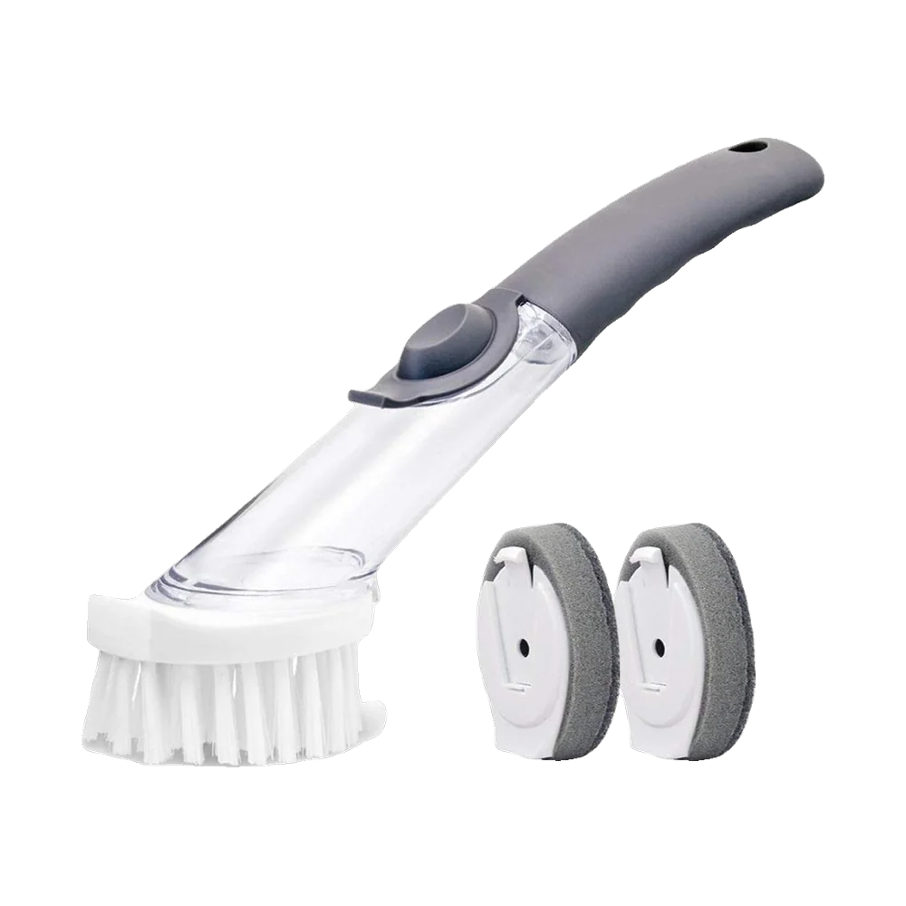 Soap-Dispensing Dish Brush