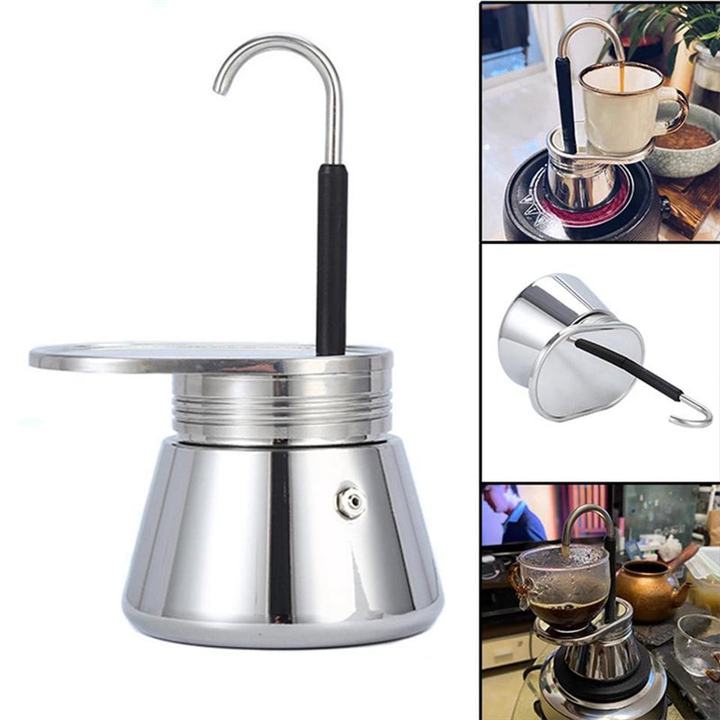 Stovetop Espresso Maker in use